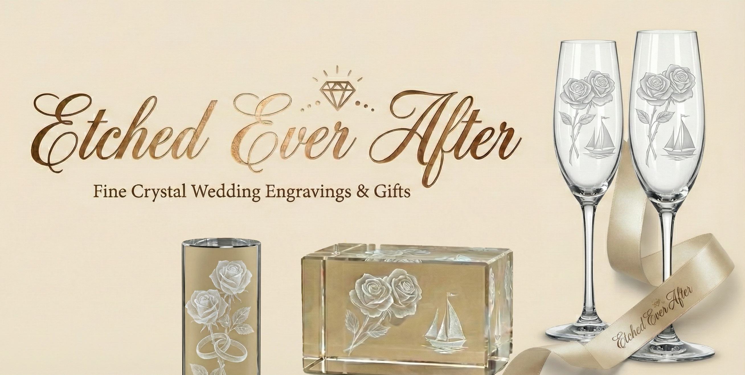 Etched Ever After - Fine Crystal Wedding Engravings & Gifts